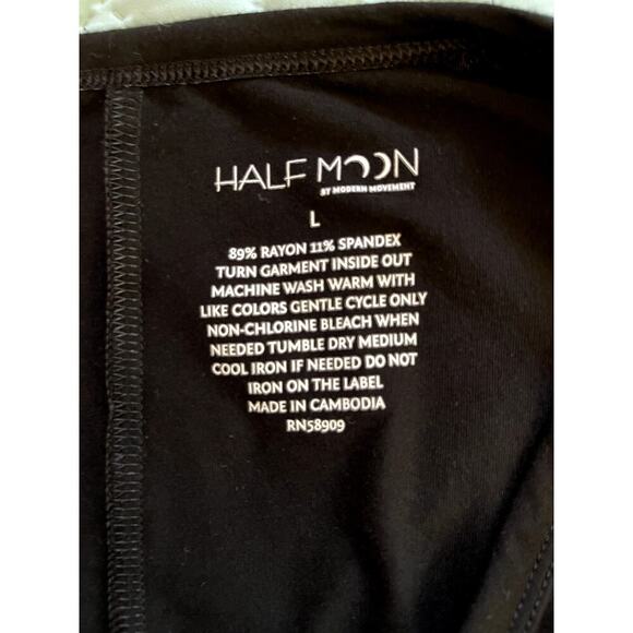 Half Moon By Modern Movement Black Short Sleeve Knit Lounge Dress - Size Large - Picture 3 of 5